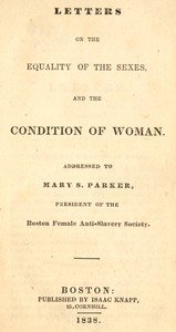 Letters on the Equality of the Sexes and the Condition of Woman book cover